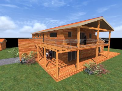 Maison contemporaine Bois massif