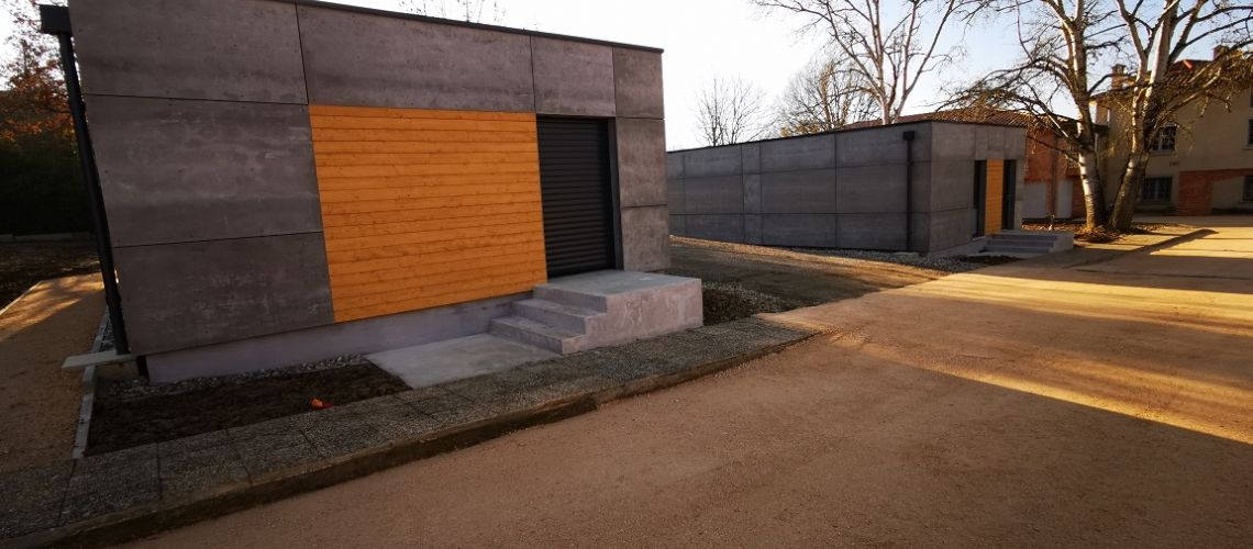 Plusieurs modules Ossature bois pour ANRAS PIN BALMA