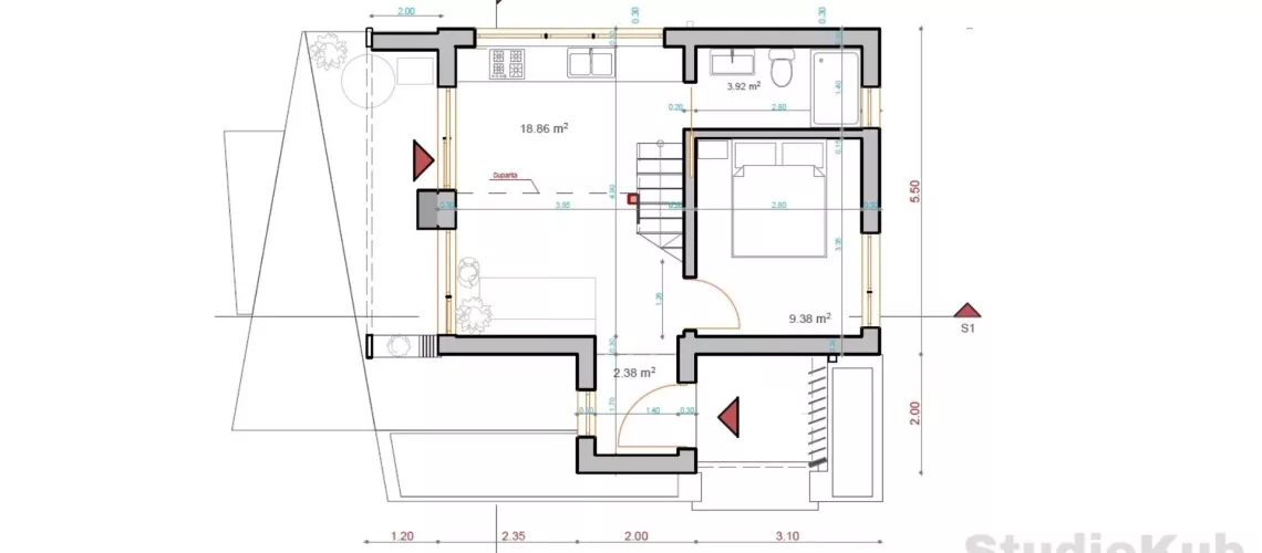 Maison surface optimisée