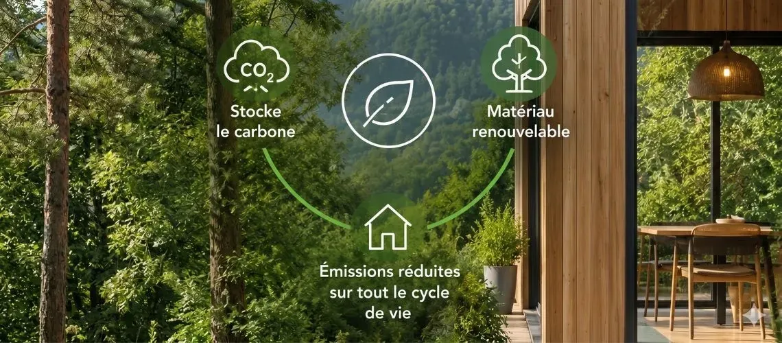 La construction en bois massif : un bilan carbone 